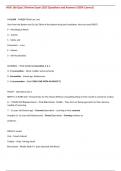 NUR 166 Quiz 3 Review Exam 2023 Questions and Answers (100% Correct)