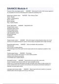 DAANCE Module 4 QUESTIONS AND ANSWERS LATEST VERSION 2023&sol;2024