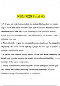 NSG6020 Final #3 Questions With Complete Solutions