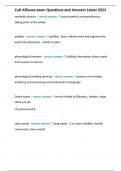Calt Alliance exam Questions and Answers Latest 2023 &lpar;Solved&rpar;&period;docx
