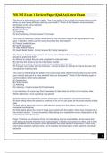 NR 302 Exam 1 Review Paper(Qs&As)Latest Exam