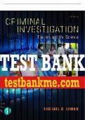 Test Bank For Criminal Investigation: The Art and the Science 9th Edition All Chapters - 9780137496204