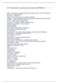 421 Postal Exam &vert; questions and answers GRADED A&plus;