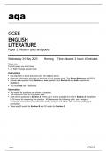 Aqa GCSE English Literature 8702/2 Question Paper May2023 Verified.