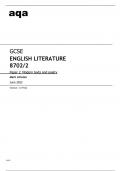 Aqa GCSE English Literature 8702/2 Mark Scheme June2023 Approved.