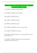 Hole's Anatomy & Physiology Exam 1 &lpar;Chapters 1-3&rpar; Solved 100&percnt; Correct