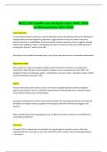 WGU C985 Health care Analytics Exam-With 100&percnt; verified solutions-2023-2024