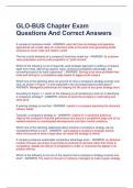GLO-BUS Chapter Exam Questions And Correct Answers