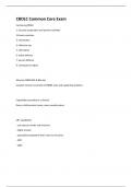 CBOLC Common Core Exam With Correct Answers