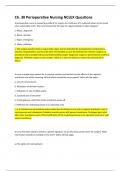 Ch&period; 30 Perioperative Nursing NCLEX Questions With Verified Answers