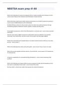 NBSTSA exam prep 41-80 question and answers 2023