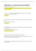D080 UNITS 3-6 - Study Guide Questions &lpar;GLOBAL&rpar;&lpar;A&plus; Guaranteed&rpar;