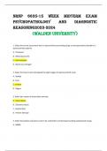 NRNP 6635-15 Week Midterm Exam Psychopathology And Diagnostic Reasoning2023-2024 &lpar;Walden University&rpar;