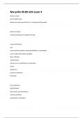 Maryville NURS 624 exam 4 Q&A Latest Solution Rated A&plus;