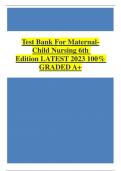 Test Bank For Maternal-Child Nursing 6th Edition Chapter 1-55 Complete 2022