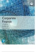 Test Bank for Fundamentals of Corporate Finance, Global Edition, 5th edition 5GE by Jonathan Berk, Peter DeMarzo, Jarrad Harford. Full Chapters test bank