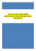 ATLS Post Test 2023 QUESTIONS AND ANSWERS