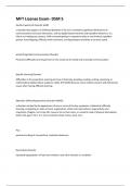 MFT License Exam- DSM 5 Fully Solved Solution Graded A&plus;