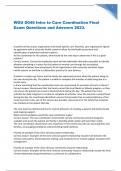 WGU D046 Intro to Care Coordination Final Exam Questions and Answers 2023&period;