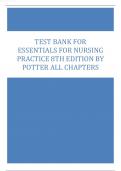 TEST BANK FOR ESSENTIALS FOR NURSING PRACTICE 8TH EDITION BY POTTER ALL CHAPTERS&period;pdf
