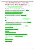 ACLS AHA WITH UPDATES 2023 &lpar;194 SETS&rpar; QUESTIONS AND ANSWERS GRADED A&plus;