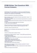 EFMB Written Test Questions With Correct Answers&period;