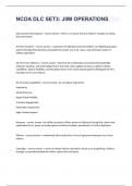 NCOA DLC SET3&colon; JIIM OPERATIONS EXAM 2023 WITH 100&percnt; CORRECT ANSWERS