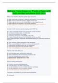 National Home Inspector Practice Exam-with  100&percnt; verified solutions-2023-2024
