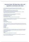 Insurance Exam life &lpar;Iowa laws&comma; rules&comma; and regulations commonly to ALL lines&rpar;