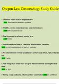 Oregon Law Cosmetology Study Guide Questions and Answers &lpar;2023 - 2024&rpar; &lpar;Verified by Expert&rpar;