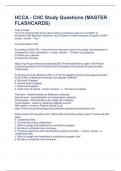HCCA Question and answers rated A&plus; 2023