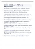 HCCA CHC Exam Question and answers 2023 verified to pass
