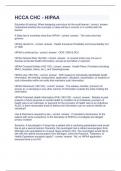 HCCA CHC  Questions with complete solution 2023