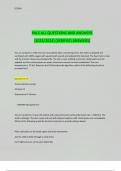 PALS ALL QUESTIONS AND ANSWERS &lpar;2023&sol;2024&rpar; &lpar;VERIFIED ANSWERS&rpar;
