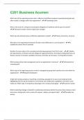 C201 Business Acumen &vert; 181 Questions and Answers&lpar;A&plus; Solution guide&rpar;
