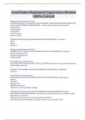 Lead Paint Abatement Supervisor Review 100&percnt; Correct