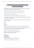 Lead Risk Assessor Questions And Answers &lpar;Solved&rpar;