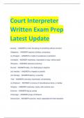 Court Interpreter  Written Exam Prep Latest Update
