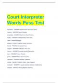 Court Interpreter  Words Pass Test