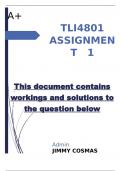 TLI4801 ASSIGNMENT   1