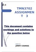 TMN3702  ASSIGNMENT  3