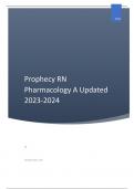 Prophecy RN Pharmacology A Updated 2023-2024
