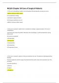 NCLEX Chapter 50 Care of Surgical Patients