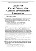 Chapter 09 Care of Patients with Common Environmental Emergencies [[Test Bank Medical Surgical Nursing 9th Edition Ignatavicius Workman]]