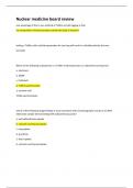 Nuclear Medicine Board Review Exams with 159 Questions and Answers