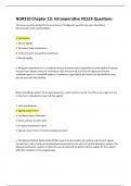 NUR310 Chapter 19&colon; Intraoperative NCLEX Questions Fully Solved Solution Graded A&plus;