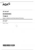AQA A level ECONOMICS Paper 2 Mark scheme June 2023