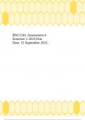 BNU1501 Assessment 4 Semester 2 2023-Due Date: 15 September 2023 .