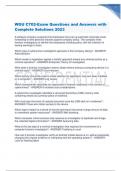 WGU C702-Exam Questions and Answers with Complete Solutions 2023