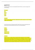 psych CH 2 Latest Update 2023-2024 Download To Score A&plus;